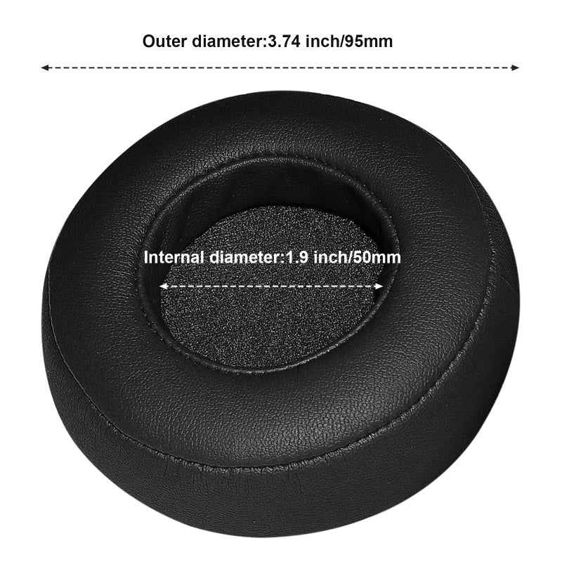 Lusgawer Pro Replacement Earpads Memoery Foam Ear Cushion Covers Compatible with Monster Beats by Dr.Dre PRO/Detox Headphones (Black) - Image 3